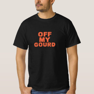 Off My Gourd – Halloween T-shirt met distressed te