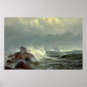 Off Norman's Woe door Edward Moran Poster (Voorkant)