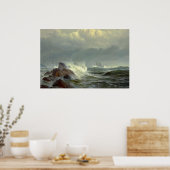 Off Norman's Woe door Edward Moran Poster (Keuken)