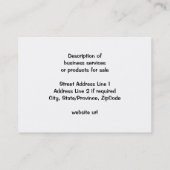 Off Road ATV Dune Buggy Mudding Visitekaartje (Achterkant)