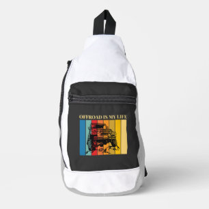 Off-road is mijn leven sling bag