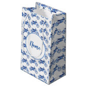 Off-road motorfiets gepersonaliseerd klein cadeauzakje (Achterkant Gekanteld)