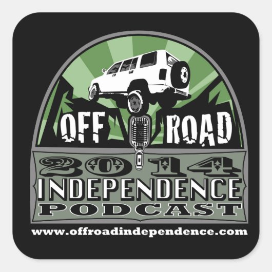 Off-Road Onafhankelijkheid 3 "x3" stickers van de  (Voorkant)