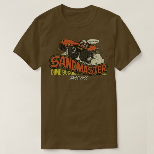 Off Road Sandmaster Dune Buggies 1966 T-shirt (Design voorkant)