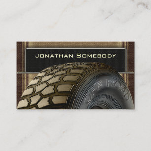 Off Roaders Tire Business Card Template 15 Visitekaartje