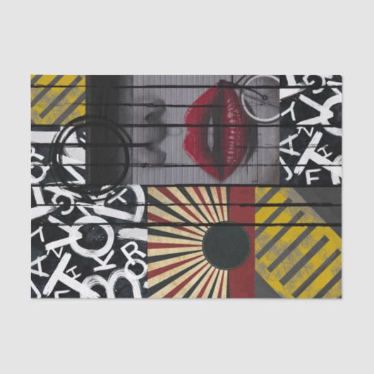 Off Street Collage door Edward Martin Tissuepapier (Voorkant)