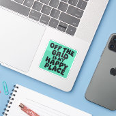 Off the Grid Sticker (Laptop met iPhone)