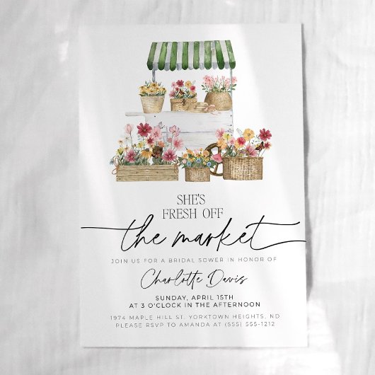 Off the Market Bridal Shower Invitation farmer