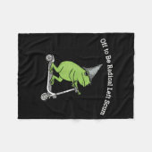 Off to be radical left scum funny frog meme fleece deken (Voorkant (Horizontaal))
