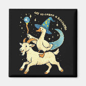 Off To Cause A Kerfuffle Funny Chaotic Weird Anima Magneet (Voorkant)