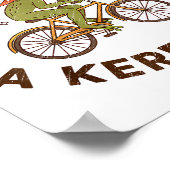 Off To Cause A Kerfuffle Funny Cowboy Frog Meme Poster (Hoek)