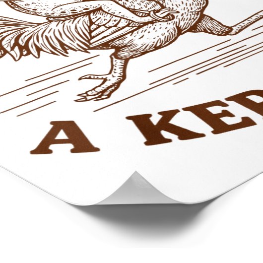 Off To Cause A Kerfuffle Funny Cowboy Frog Riding Poster (Hoek)