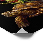 Off To Cause A Kerfuffle Funny Whimsical Frog Wiza Poster (Hoek)