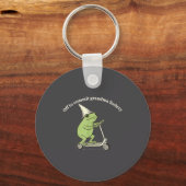 Off To Commit Grandma Foolery Funny Frog Meme Sleutelhanger (Voorkant)