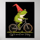 Off To Commit Mom Foolery Funny Frog Meme  Poster (Voorkant)
