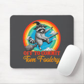 Off To Commit Tom Foolery Raccoon Funny Retro Desi Muismat (Met muis)