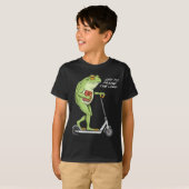 Off To Praise D Lord Funny Frog Christian Meme T-shirt (Voorkant volledig)