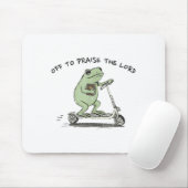 Off To Praise The Lord, Funny Christian Muismat (Met muis)