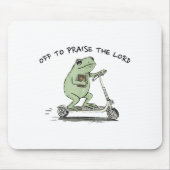 Off To Praise The Lord, Funny Christian Muismat (Voorkant)