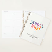 Off White Aangepast Zakelijk Logo Planner (Display)