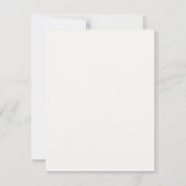 Off White Blue Ribbon Place Nom Carte d'escorte (Dos)