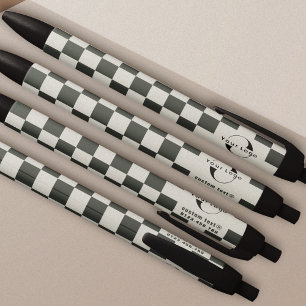 Off white & groene Zakelijk logo Bedrijfsmerk swag Zwarte Inkt Pen