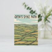 Offa's Dyke Path Wales Travel Briefkaart (Staand voorkant)