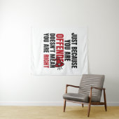 Offended Quote Wall Art Wandkleed (In Situ (horizontaal))