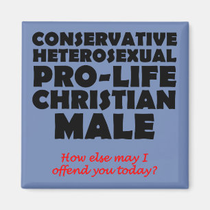 Offensieve Prolife Man Christelijke Koelkastmagnee Magneet