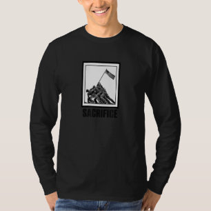 Offer Iwo Jima Oorlogsmonument Foto Kunst VS Trots T-shirt