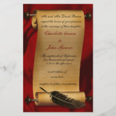 Offerte over Rustic Scroll Red Wedding (Voorkant)
