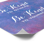 Offerte voor Abstracte blauwe achtergrond Poster (Hoek)