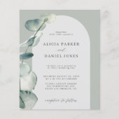 Offerte voor de bruiloft van eucalyptusboog flyer (Voorkant)