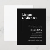Offerte voor minimale zwarte witte eenvoudige brui (Voorkant / Achterkant)