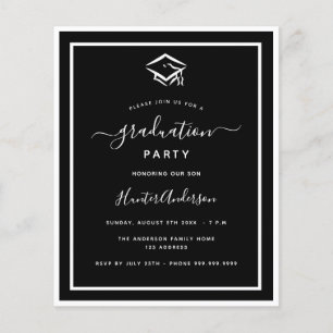 Offerte voor zwarte witte graduatie