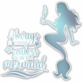 Offerte zeemeermin sticker (Voorkant)