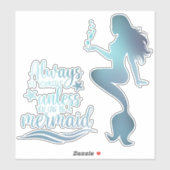 Offerte zeemeermin sticker (Vel)