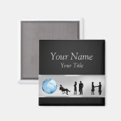 Office Business People World Globe - Magnet (Recto/Verso)