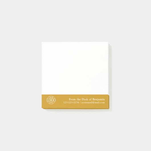 Office Custom Modern Simple Logo From the Desk of Post-it® Notes (Voorkant)