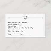 Office Dentiste moderne Cartes de rendez-vous Nouv (Devant)