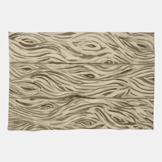Office des grains de bois Chêne français Serviette (Horizontal)