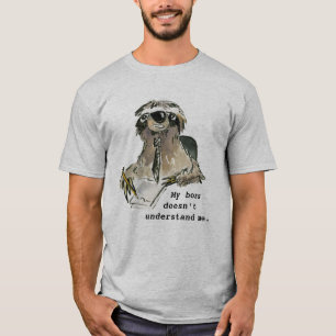 Office Humor Cartoon Sloth T Shirt