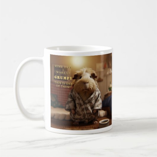 Office Humor Guinee Pig Grumpy Coffee Cup Koffiemok (Links)