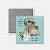 Office Humor Sloth Cartoon Magnet Magneet (Voorkant / Achterkant)
