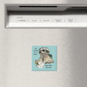 Office Humor Sloth Cartoon Magnet Magneet (Insitu (Vaatwasser))