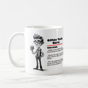 Office Humor Tech Guru Coffee Mok 2
