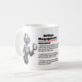 Office Humour Bureau Mégaphone Café Mug (Devant gauche)