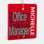 Office Manager Extraordinaire CUSTOM Keramisch Ornament (Rechts)