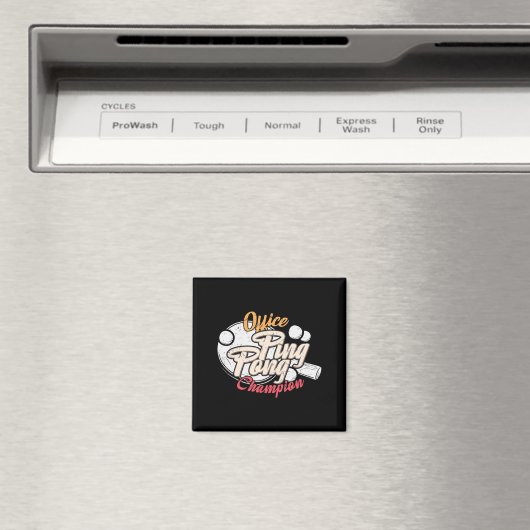 Office Ping Pong Champion Magneet (Insitu (Vaatwasser))