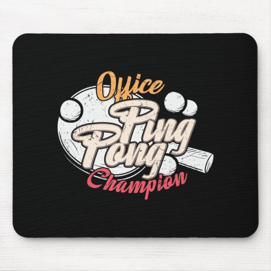 Office Ping Pong Champion Muismat (Voorkant)